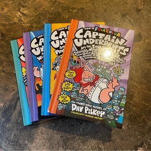 Captain Underpants Hard Cover Full Cover Third Fourth Fifth Sixth Books Bundle